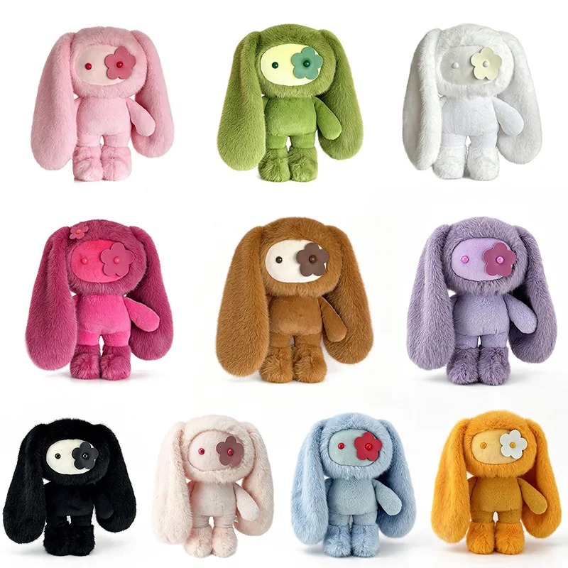 Home Decor Company - 30 センチメートルかわいいジュジュウサギぬいぐるみフラワーアイバニーぬいぐるみかわいい長い耳のおもちゃ家の装飾グッズギフト女の子のための