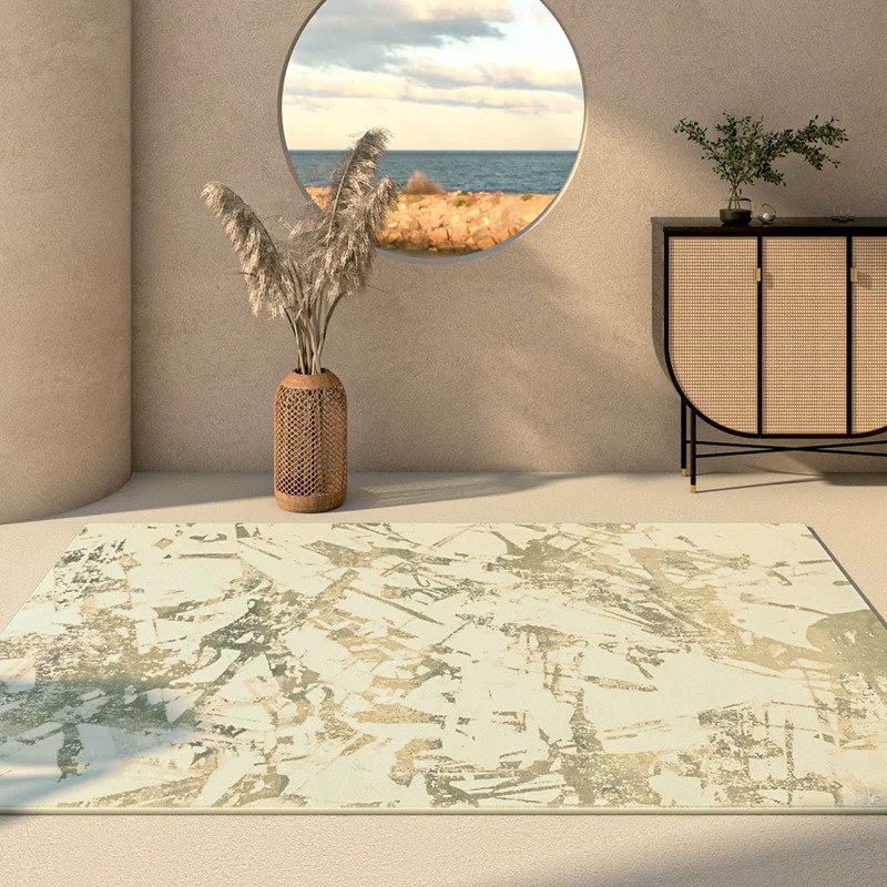Home Decor Online Game - ジャパンディ・わびさびリビングルームカーペット、寝室用フロアマット、モダンな抽象デザイン、大型エリアラグ、滑り止め、洗濯可能、プリントラグ
