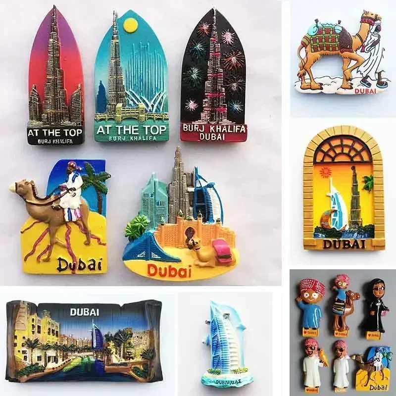 Home Decor Dubai - ドバイの観光客のお土産冷蔵庫マグネットハリファタワーサウジアラビア冷蔵庫記念マグネットステッカー家の装飾