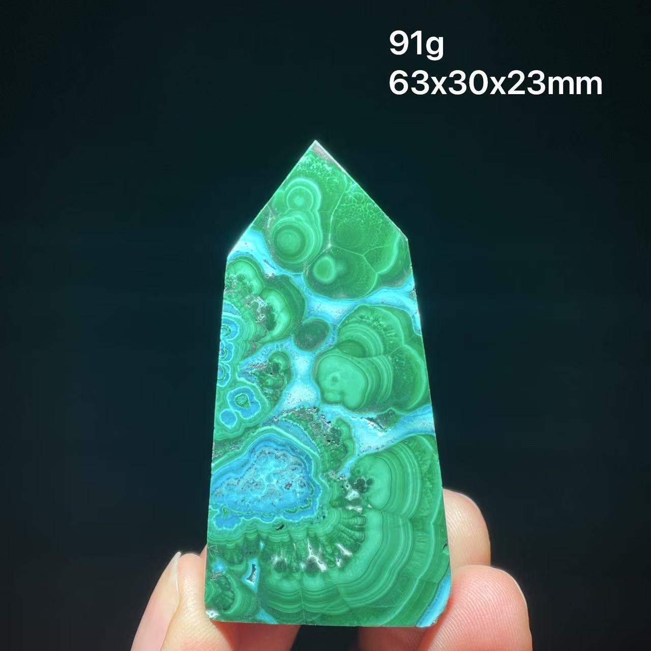 Home Decor Zambia - ザンビア産100%天然マラカイトシリコン製孔雀塔型正方形ホームデコレーションオーナメント