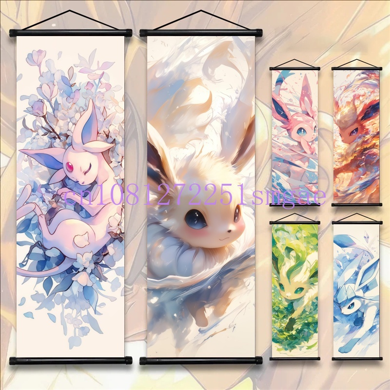 Home Decor Wall Pictures - プリントポスターアニメ壁アートワークグレニンジャ写真ガルドヴェール絵画キャンバスピカチュウ掛け軸ホームルーム装飾