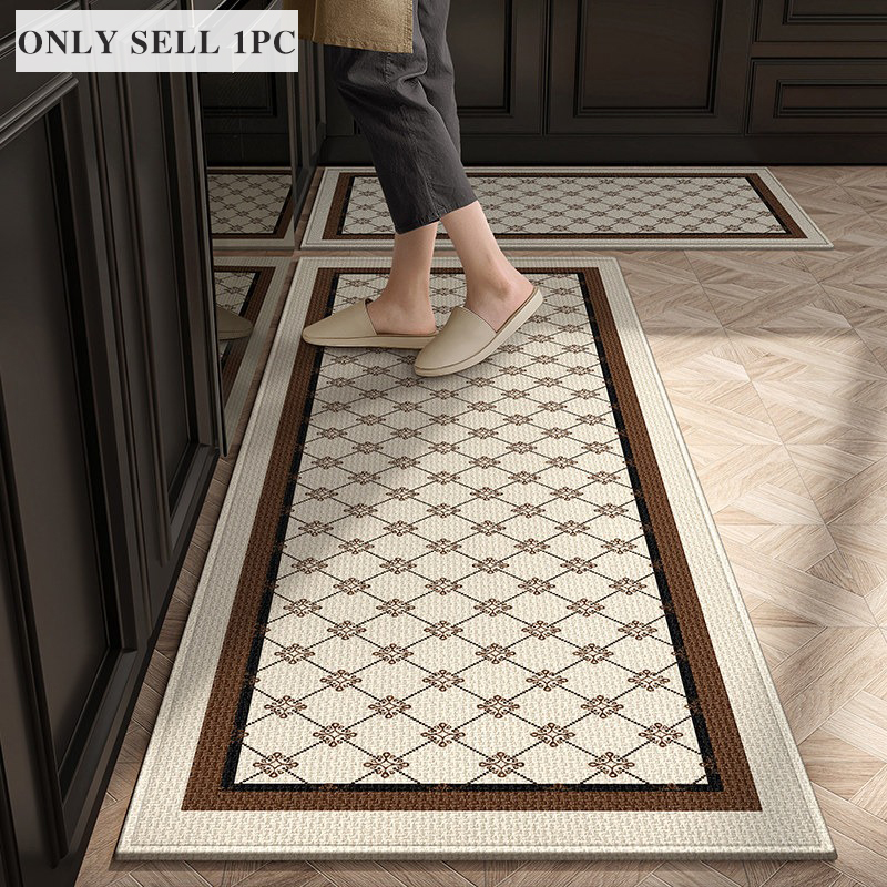 Home Decor Online Game - キッチン用カーペット ロングストリップラグ 汚れに強い耐摩耗性ラグ ミニマリスト幾何学模様マット ホームデコレーション 양탄자