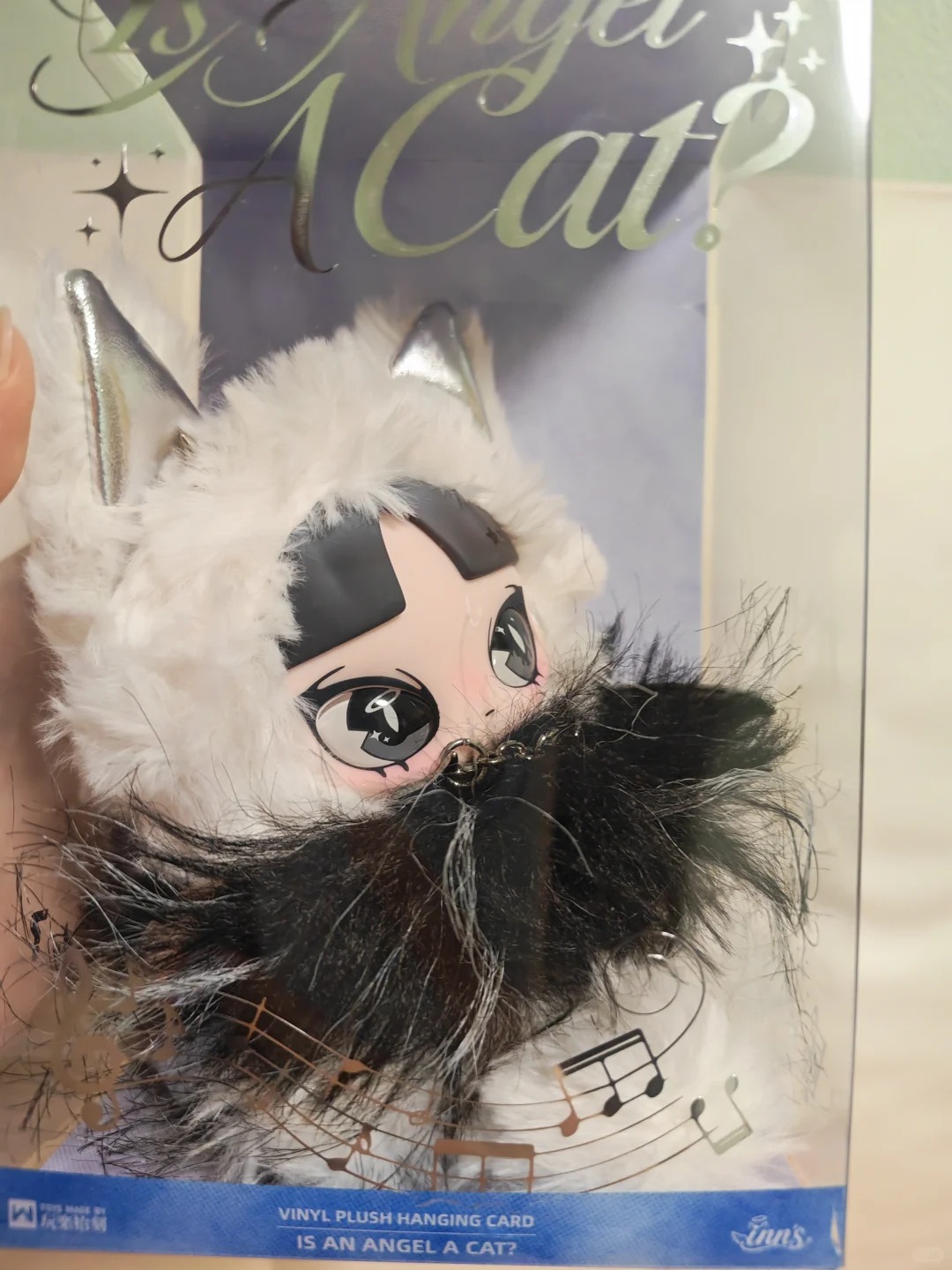 Home Decor In - オリジナルインズ・イズ・ア・エンジェル 猫のぬいぐるみ シルバーウィング キャットイヤー ビニールフェイスドール コレクタブルトイ