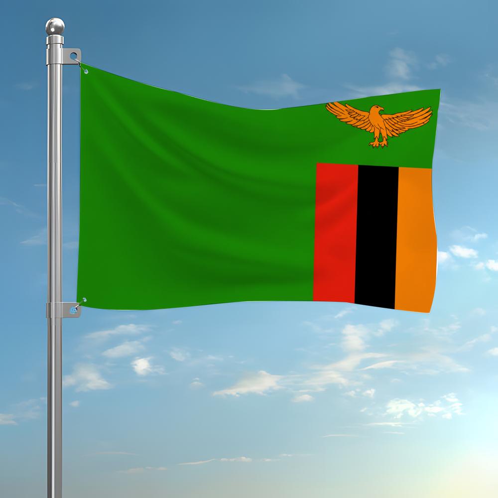 Home Decor Zambia - ザンビアカスタム旗壁掛けタペストリーバナー装飾背景アート寝室寮屋外ホームパーティー装飾ギフト