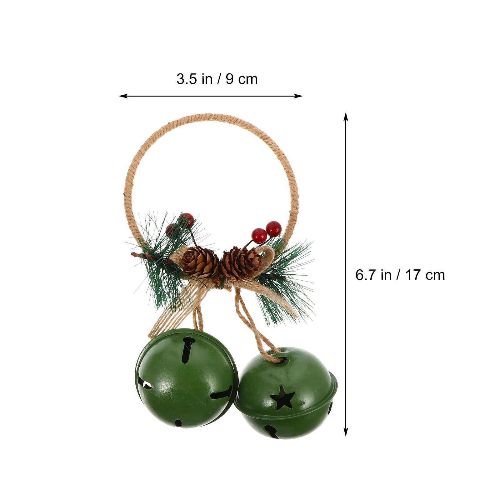 クリスマスツリー用の2個セットのクリスマスハンギングベル、ヴ - Home Xmas Decor Ideas のレビューと価格