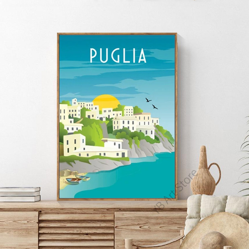 家の装飾のための風景キャンバス絵画、旅行都市ポスター、観光の - Home Decor Dubai のレビューと価格