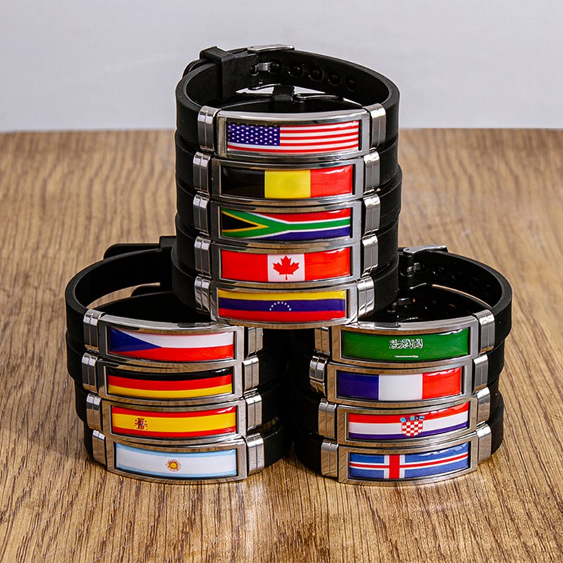 男性用の調節可能なシリコンブレスレット,ファッショナブルなデ - Home Decor Canada のレビューと価格