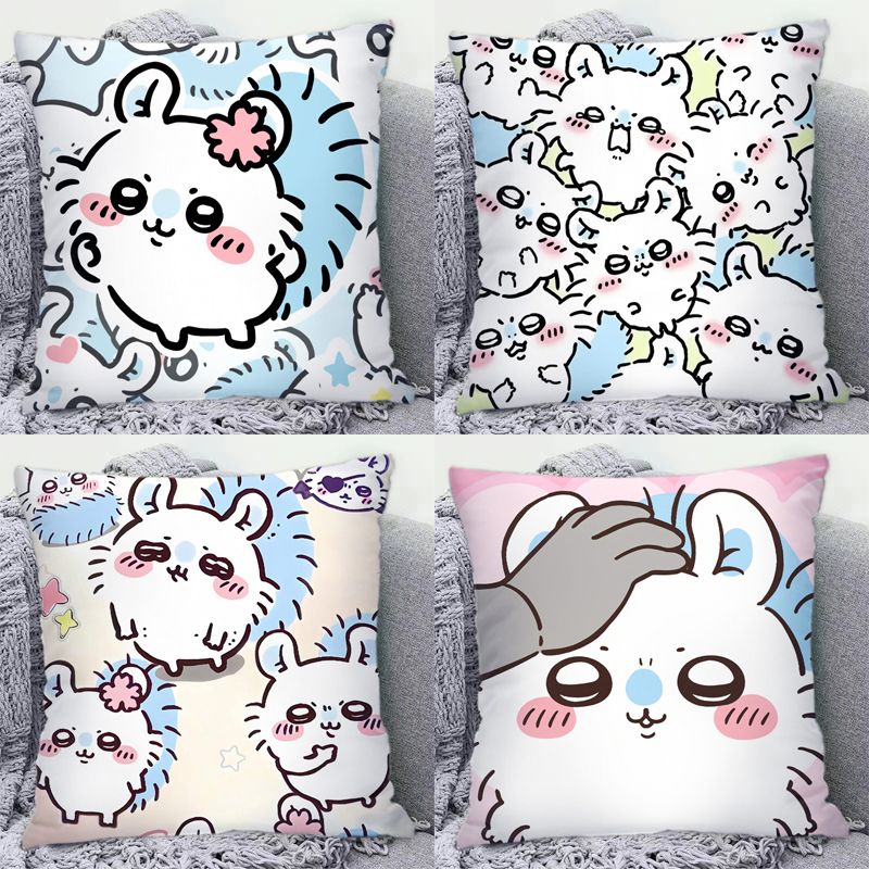 Chiikawa Momonga 枕かわいいアニメ飛ぶリスプ - Decorative Throw Pillow のレビューと価格