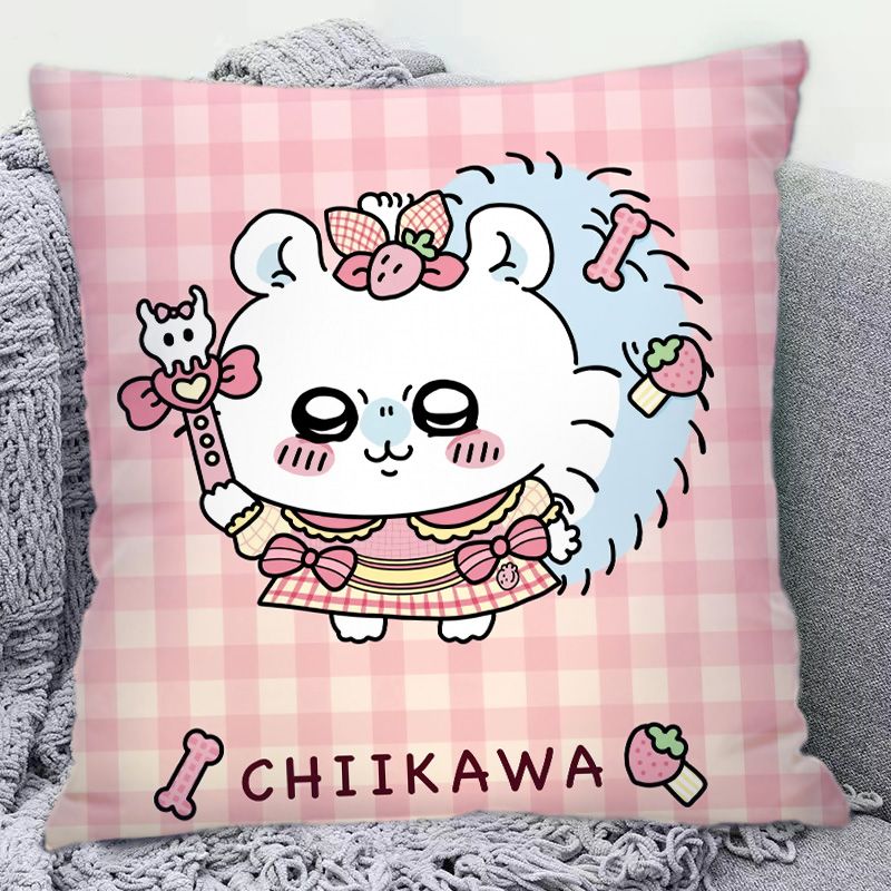 Chiikawa Momonga 枕かわいいアニメ飛ぶリスプ - Decorative Throw Pillow のレビューと価格