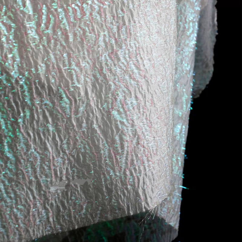 ドリームカラー光沢のある 3D テクスチャプリーツドレス漢中 - Home Decor Fabric のレビューと価格