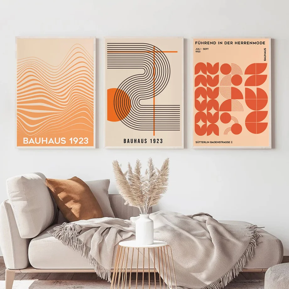 バウハウスエキスポ キャンバスウォールアート - 建築幾何学 - Home Decor Expo のレビューと価格