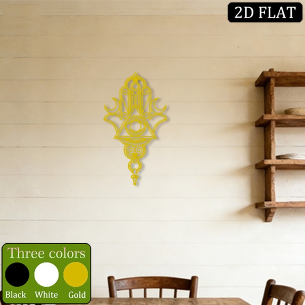 CIFBUY 鉄製ウォールアート ハムサ邪視メタル彫刻 壁掛 - Home Decor In のレビューと価格