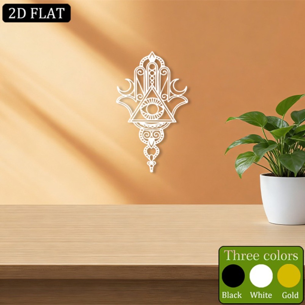 CIFBUY 鉄製ウォールアート ハムサ邪視メタル彫刻 壁掛 - Home Decor In のレビューと価格