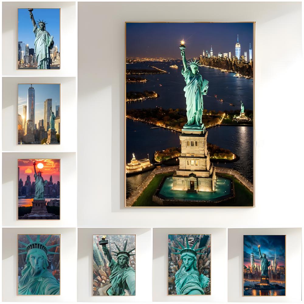 ニューヨークの景勝地、自由の女神ポスター クラシックウォール - Home Decor New York のレビューと価格
