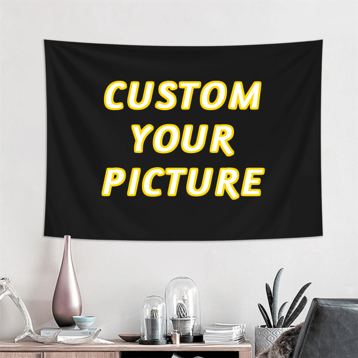 1個のカスタムタペストリー、カスタムバナーとロゴ背景、バナー - Home Decor Fabric のレビューと価格