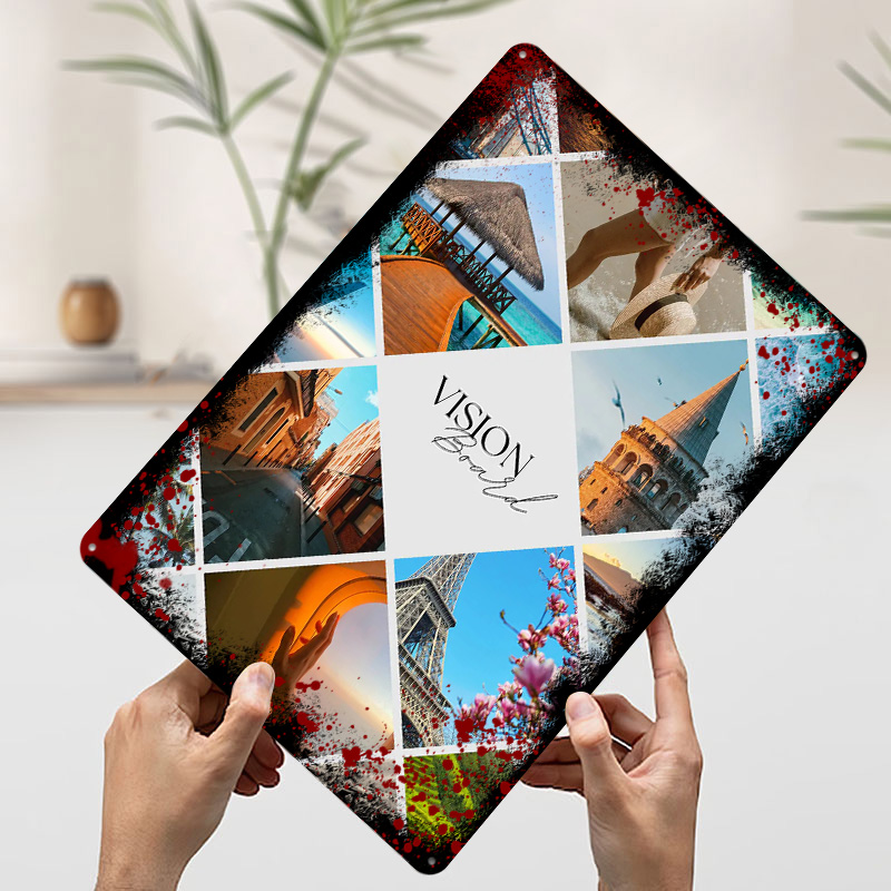 トラベルビジョンボードコラージュプリントポスターカスタマイズ - Home Decor Vision Board のレビューと価格