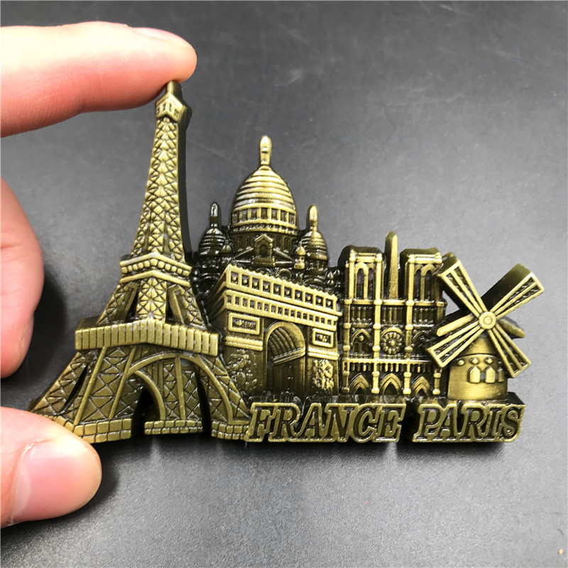 冷蔵庫用の3D金属ステッカー,家の装飾,france,par - Home Decor Dubai のレビューと価格