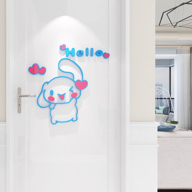 サンリオ シナモロール 3D アクリル子供部屋背景壁装飾ステ - Home Decor Company のレビューと価格