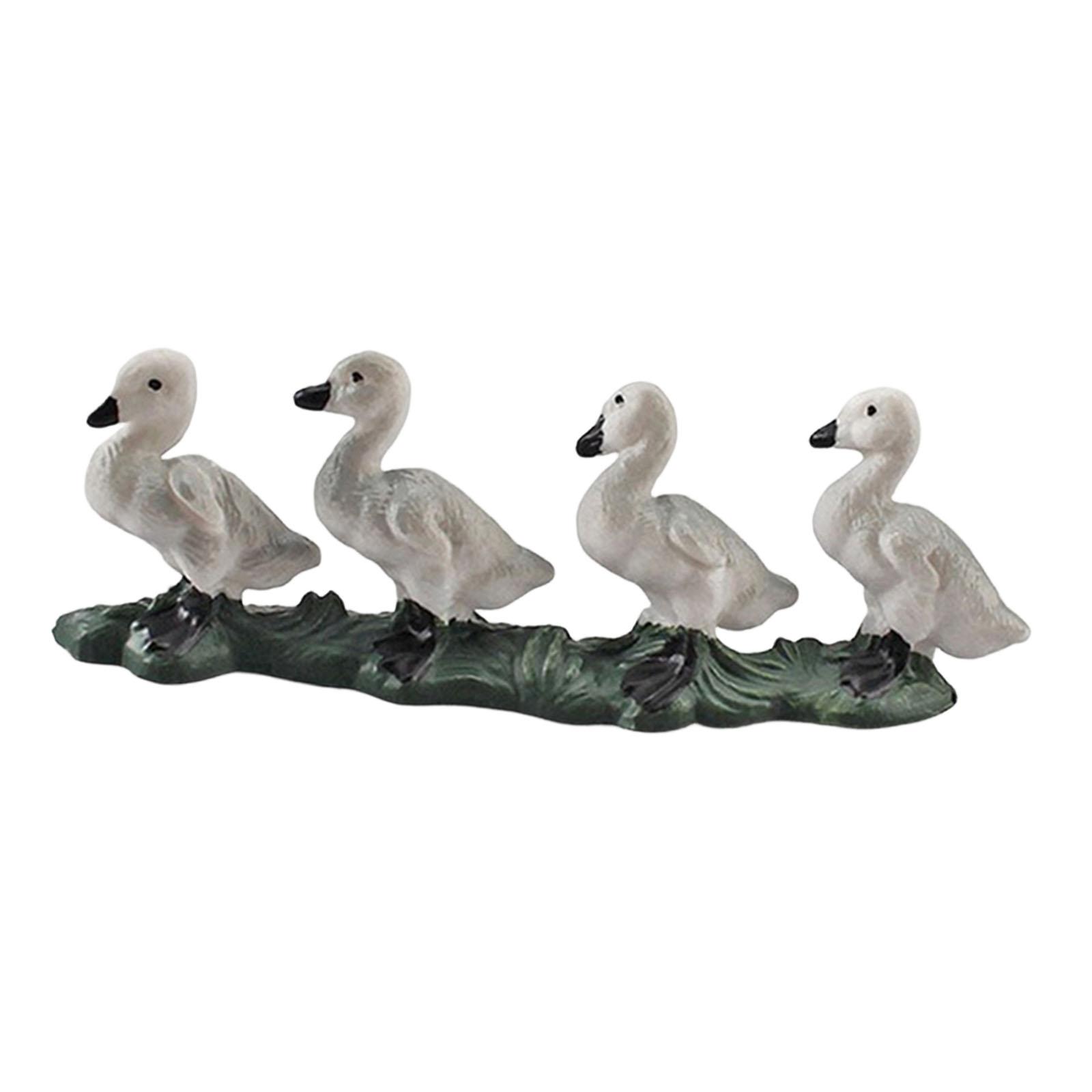 アヒルモデルフィギュア動物像 PVC マイクロ造園装飾教育玩 - Home Decor Duck のレビューと価格