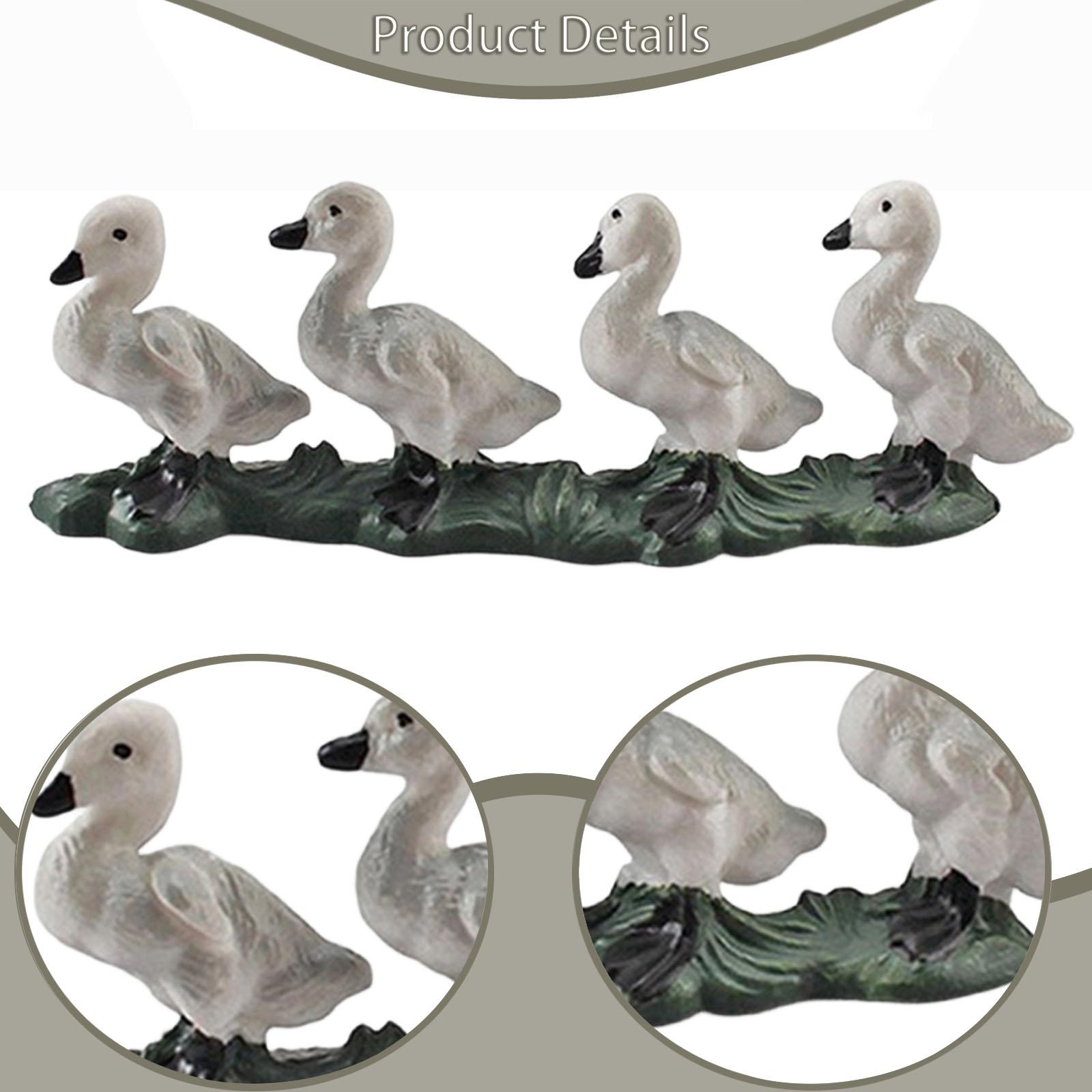 アヒルモデルフィギュア動物像 PVC マイクロ造園装飾教育玩 - Home Decor Duck のレビューと価格