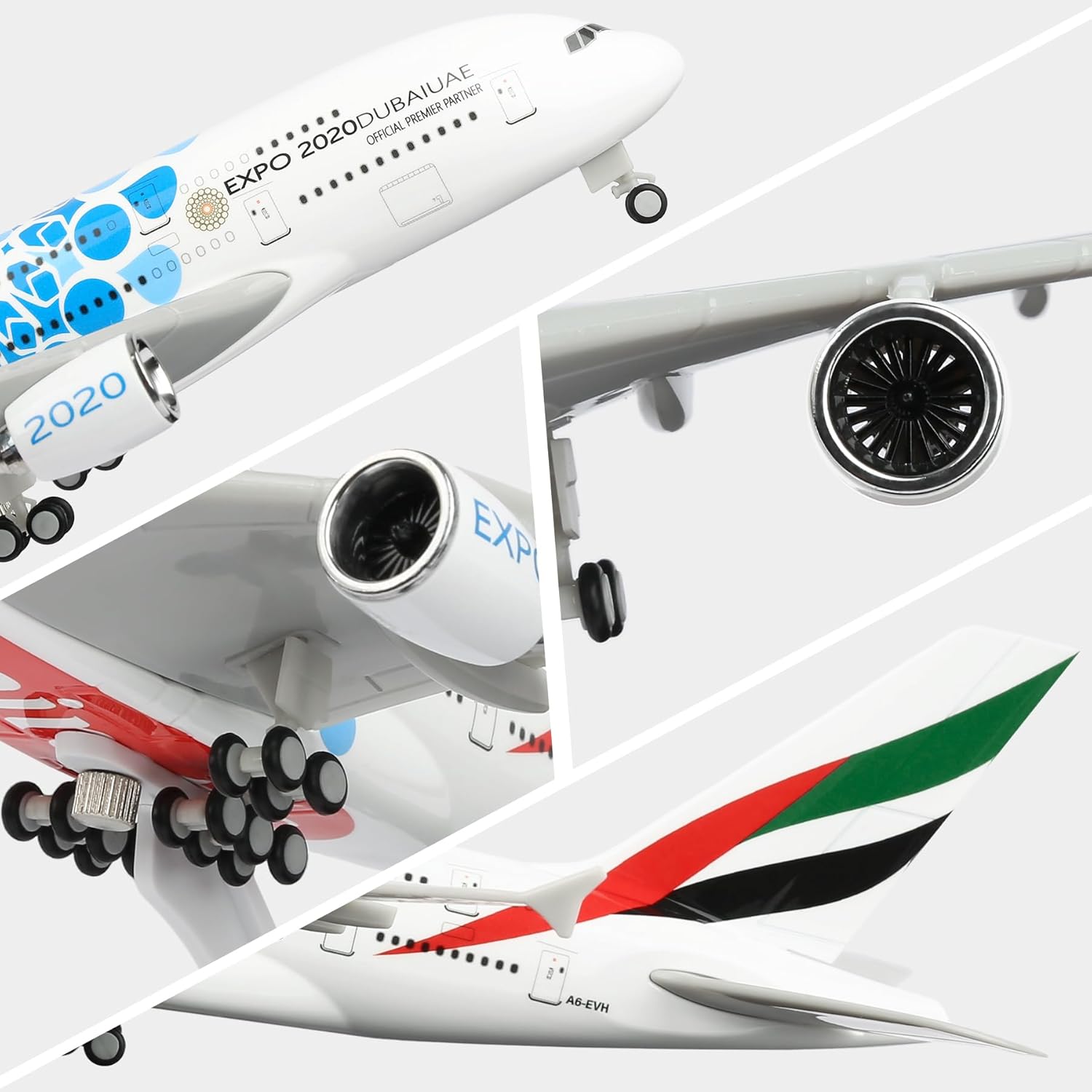 30cm UAE Expo A380 航空会社 ダイキャスト - Home Decor Expo のレビューと価格
