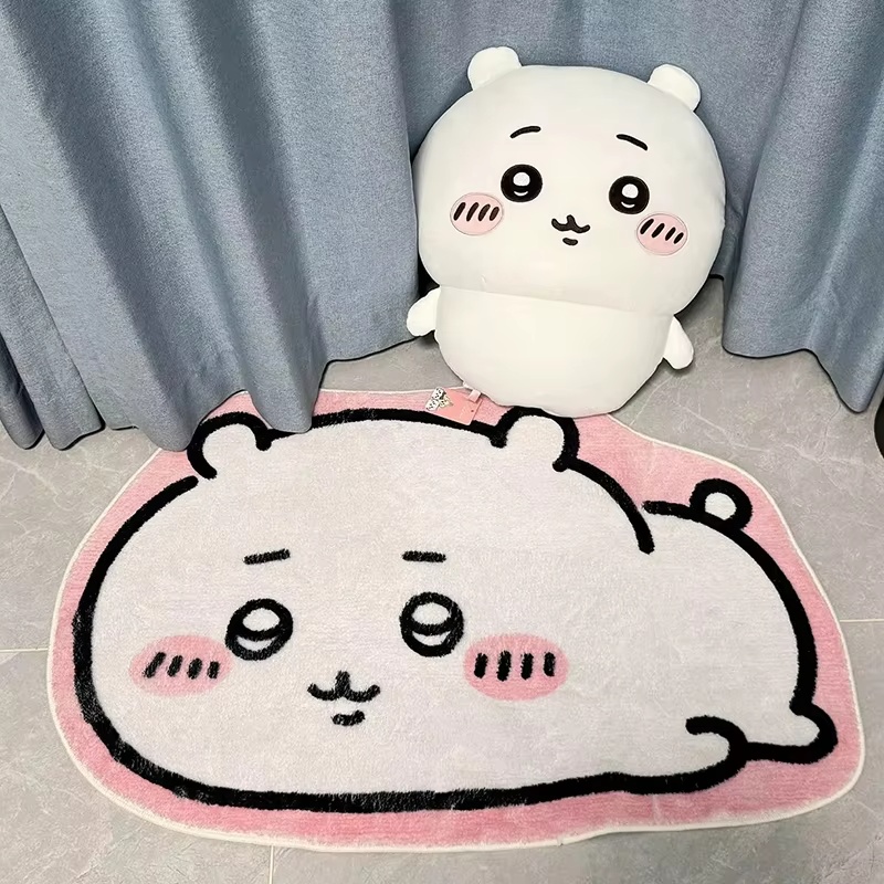 ホットカートゥーンラグアニメハチワレうさぎぬいぐるみフロアマ - Decorative Throw Pillow のレビューと価格
