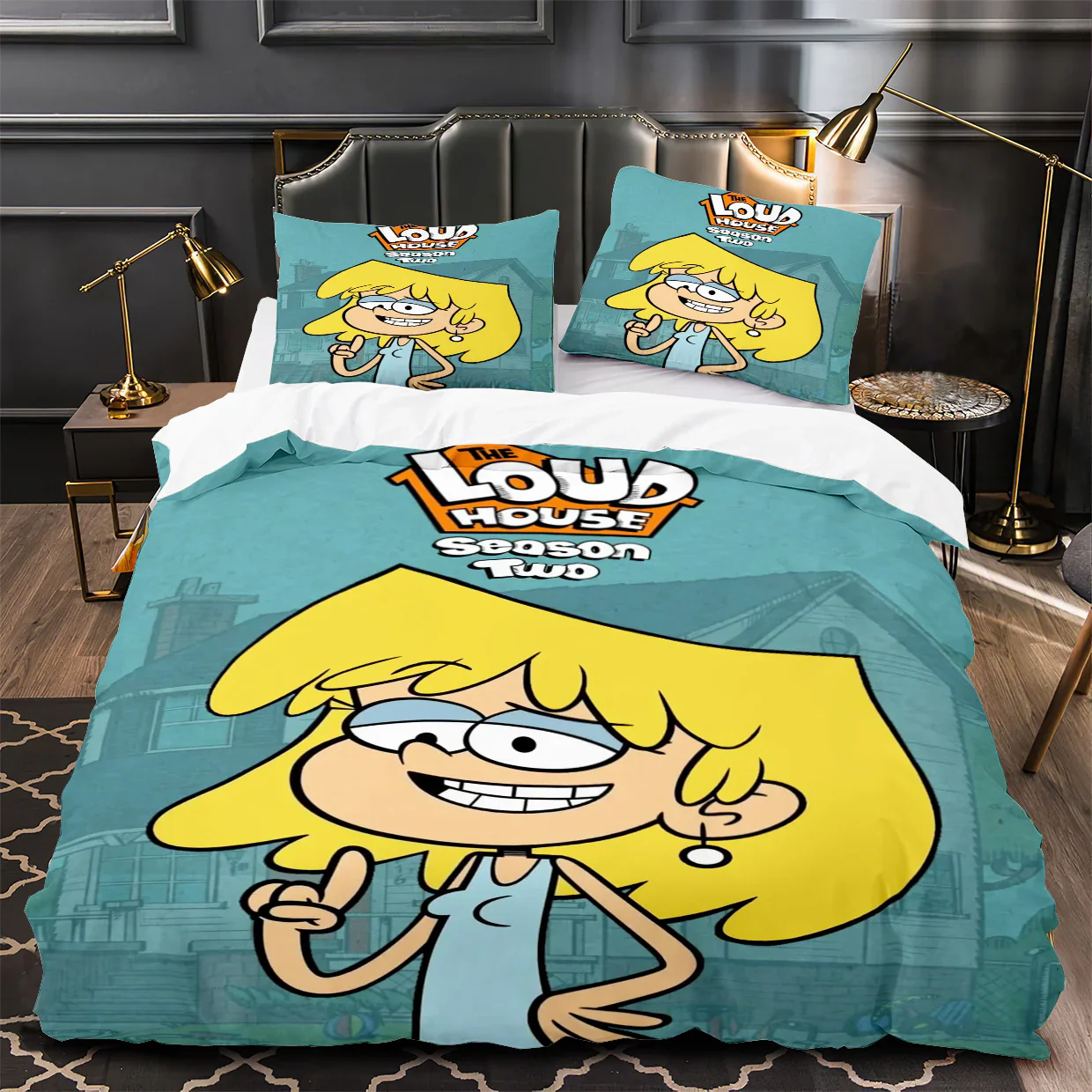 漫画ラウドハウス 3D プリント布団カバー枕カバー寝具セット - Home Decor Etsy のレビューと価格