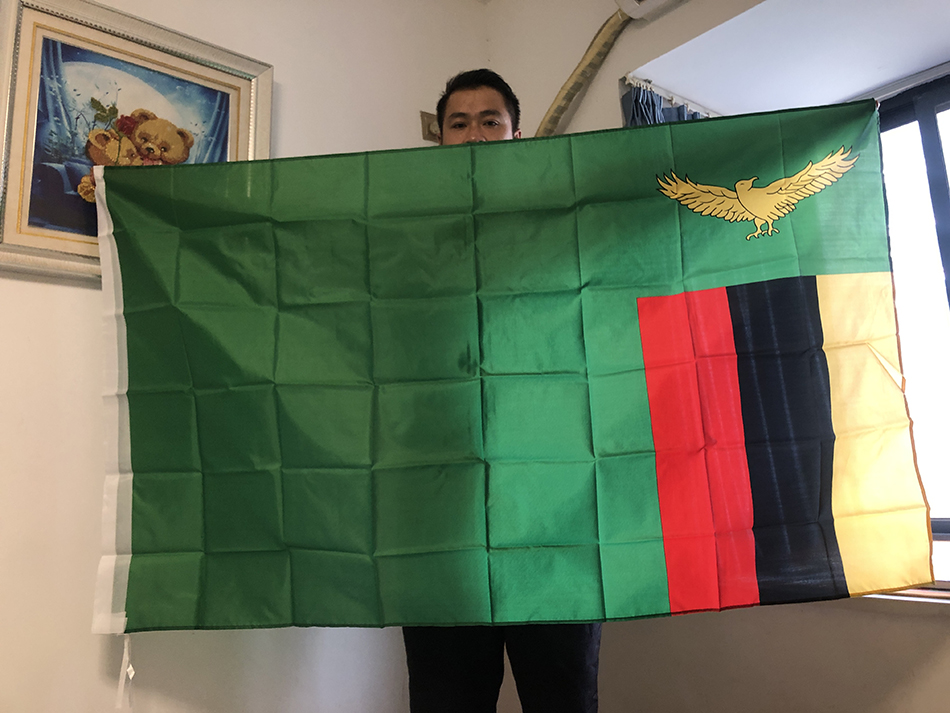 (スカイフラッグ)ザンビア国旗 90x150cm 3X5ft - Home Decor Zambia のレビューと価格