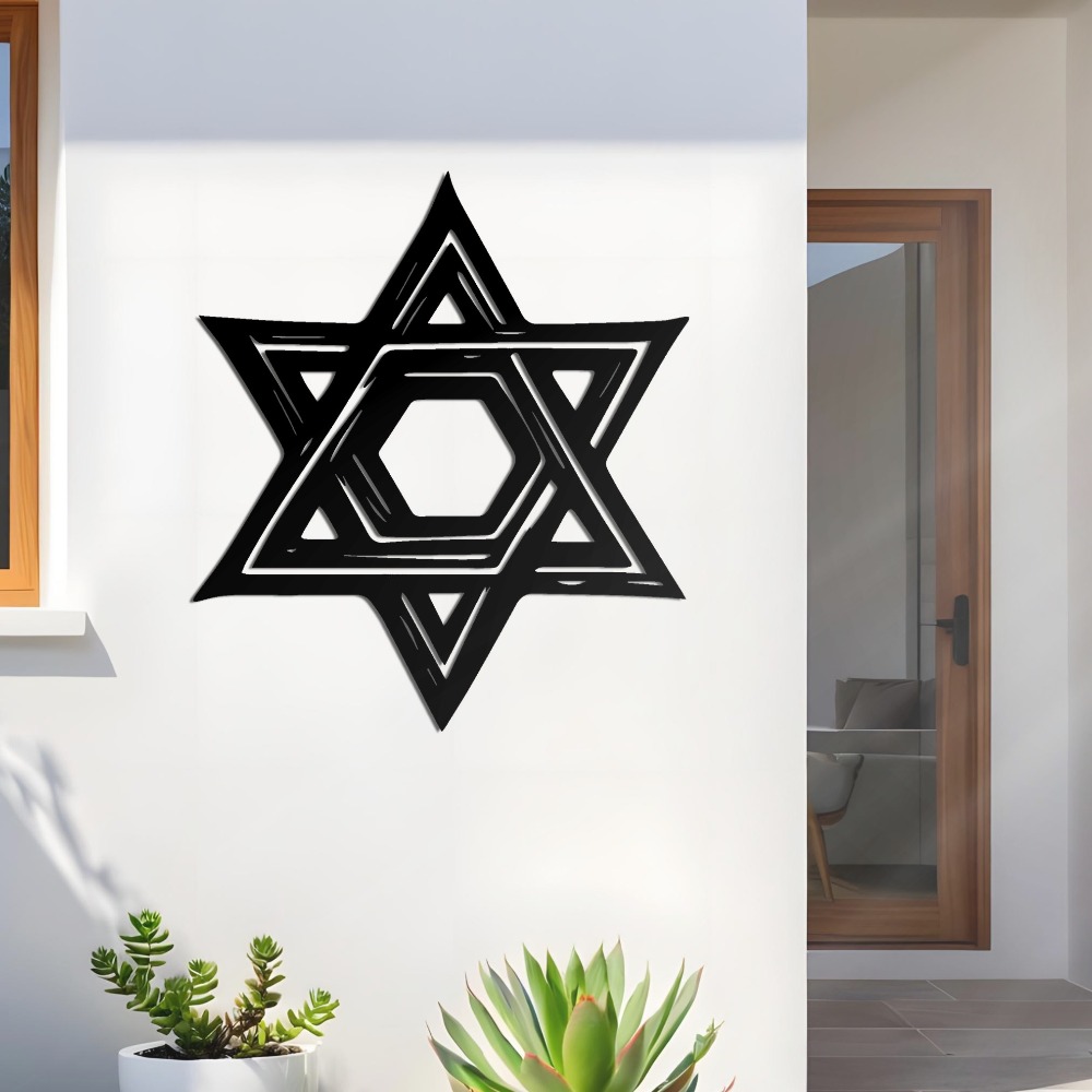 CIFBUY 鉄製ウォールアート ダビデの星 メタル彫刻 壁 - Home Decor In のレビューと価格