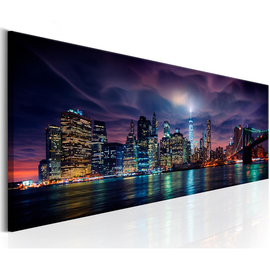ニューヨーク夜景大5D diyのダイヤモンド塗装フルラインス - Home Decor New York のレビューと価格