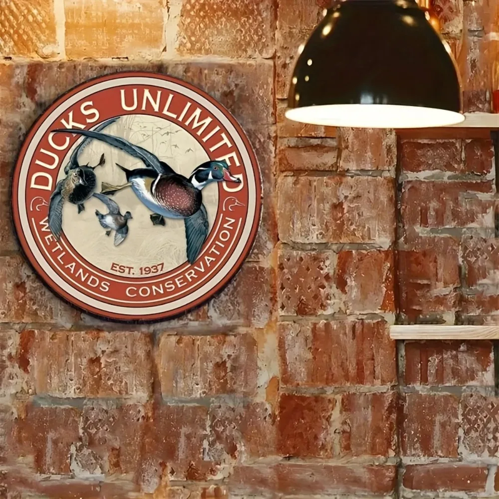 Ducks Unlimited 湿地保護アルミニウムサイン  - Home Decor Duck のレビューと価格