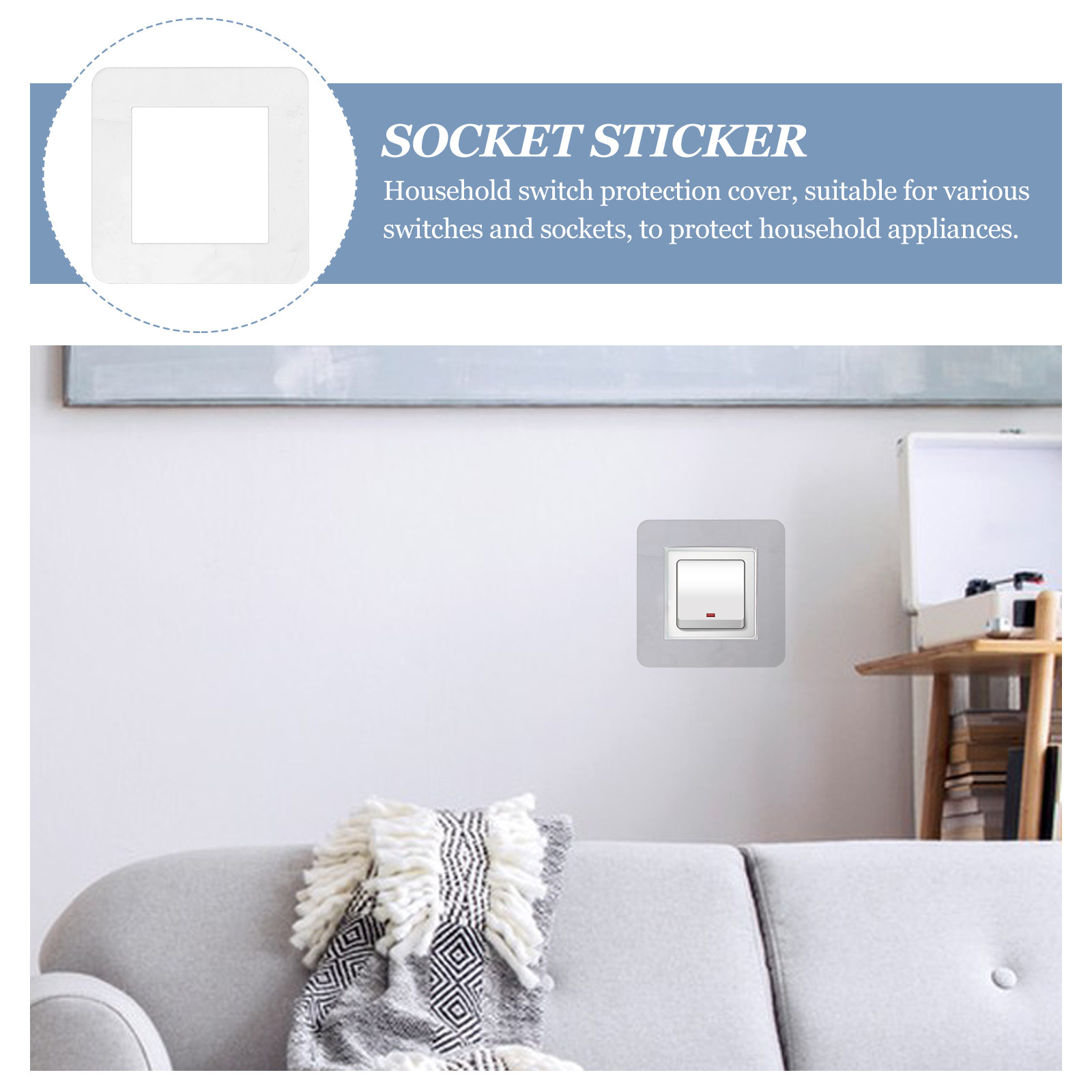 5 個のアクリルライトスイッチカバーステッカー透明防塵保護デ - Home Decor Outlet のレビューと価格
