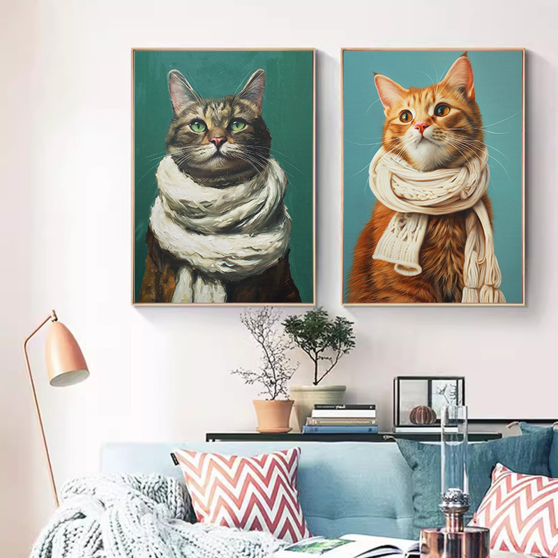 ヴィンテージかわいい動物ウサギ犬猫豚アヒルポスターとプリント - Home Decor Duck のレビューと価格