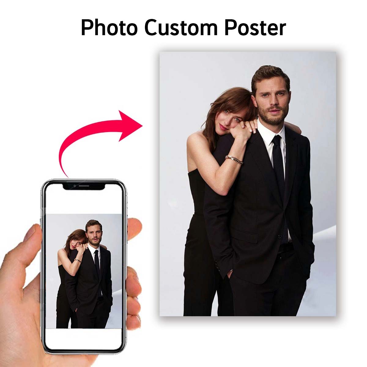 カスタムプリントキャンバス絵画、あなたの写真から作る、結婚式 - Home Decor Fabric のレビューと価格