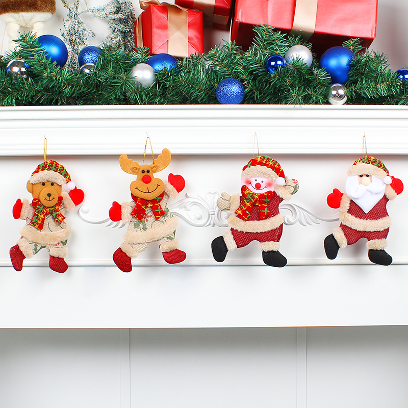 4個セット漫画風クリスマスツリーオーナメント、クリスマスツリ - Home Decor Fabric のレビューと価格