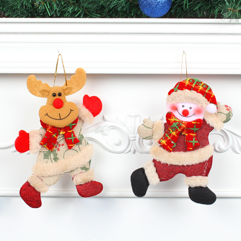 4個セット漫画風クリスマスツリーオーナメント、クリスマスツリ - Home Decor Fabric のレビューと価格