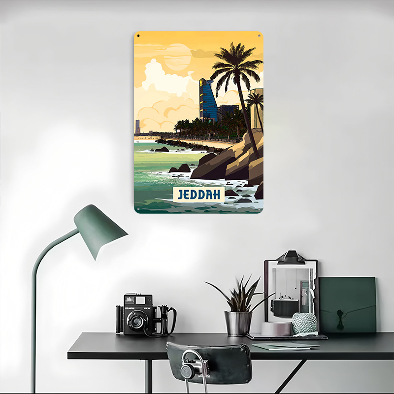ジェッダポスターカスタマイズされたヴィンテージメタルサインウ - Home Decor Jeddah のレビューと価格
