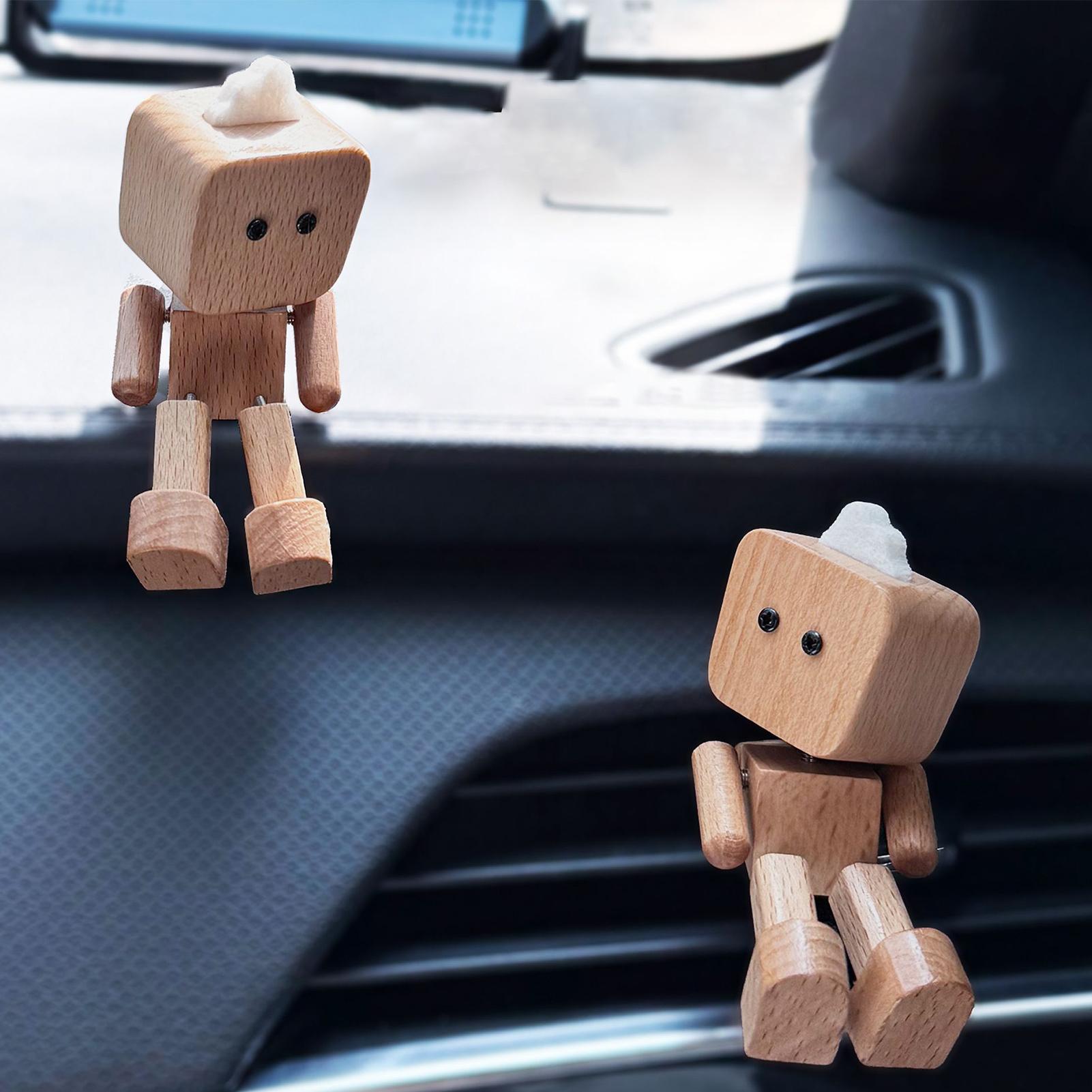 車のベントディフューザー木製ロボット空気出口芳香剤クリップイ - Home Decor Outlet のレビューと価格