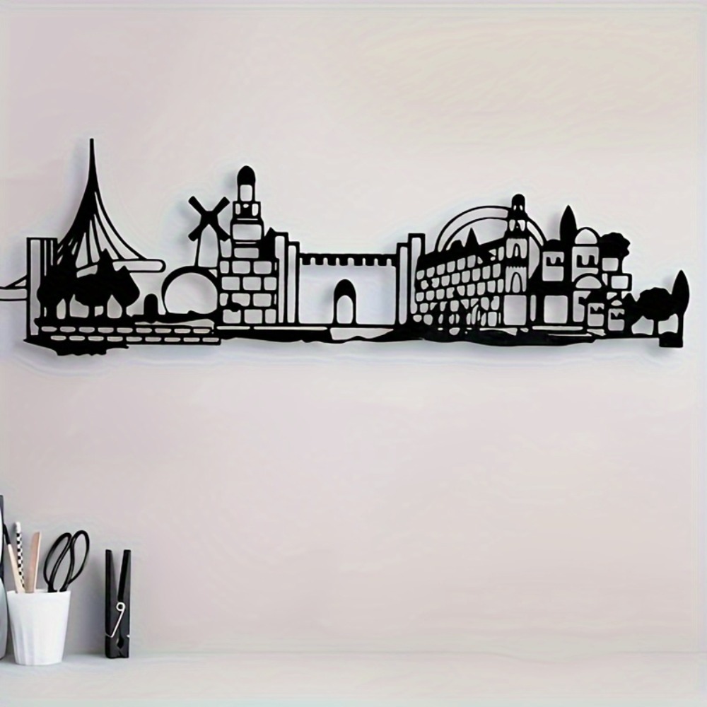 CIFBUY メタルウォールアート エルサレムスカイライン装 - Home Decor In のレビューと価格