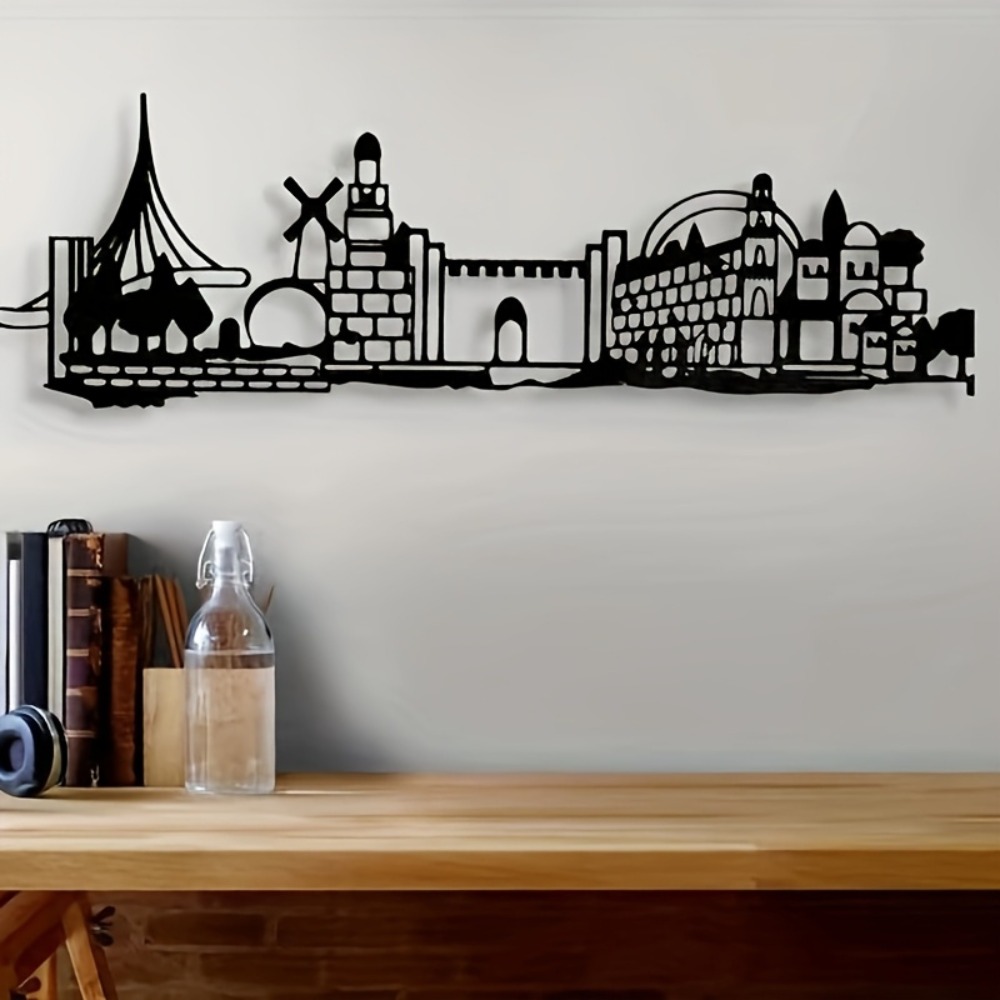 CIFBUY メタルウォールアート エルサレムスカイライン装 - Home Decor In のレビューと価格