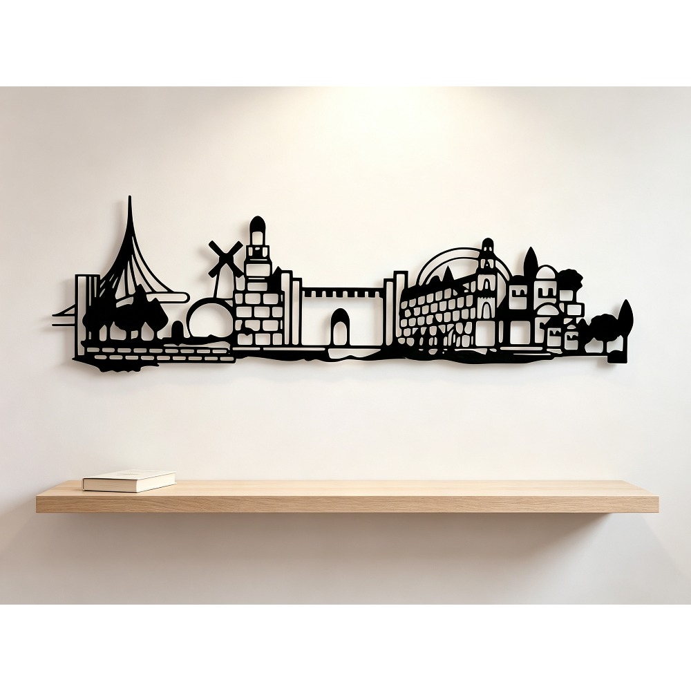 CIFBUY メタルウォールアート エルサレムスカイライン装 - Home Decor In のレビューと価格