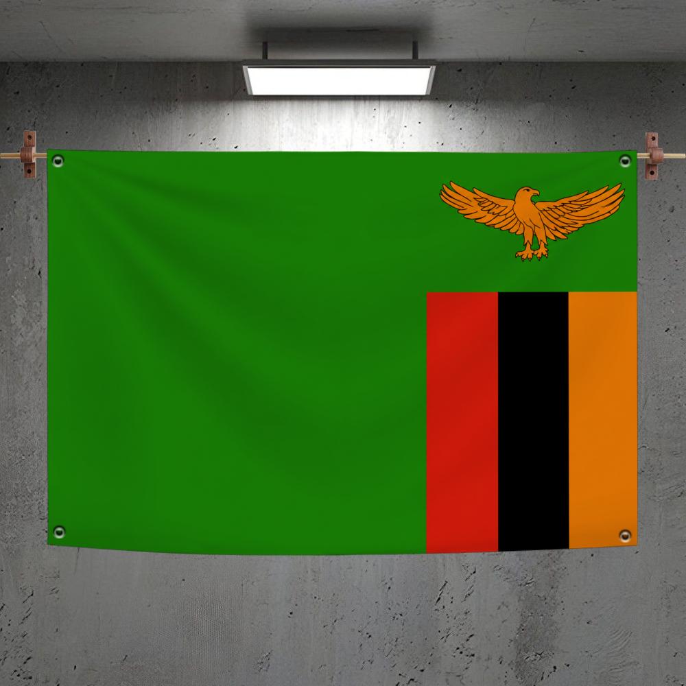 ザンビア国旗カスタム壁掛け背景アートバナー寝室ホームリビング - Home Decor Zambia のレビューと価格