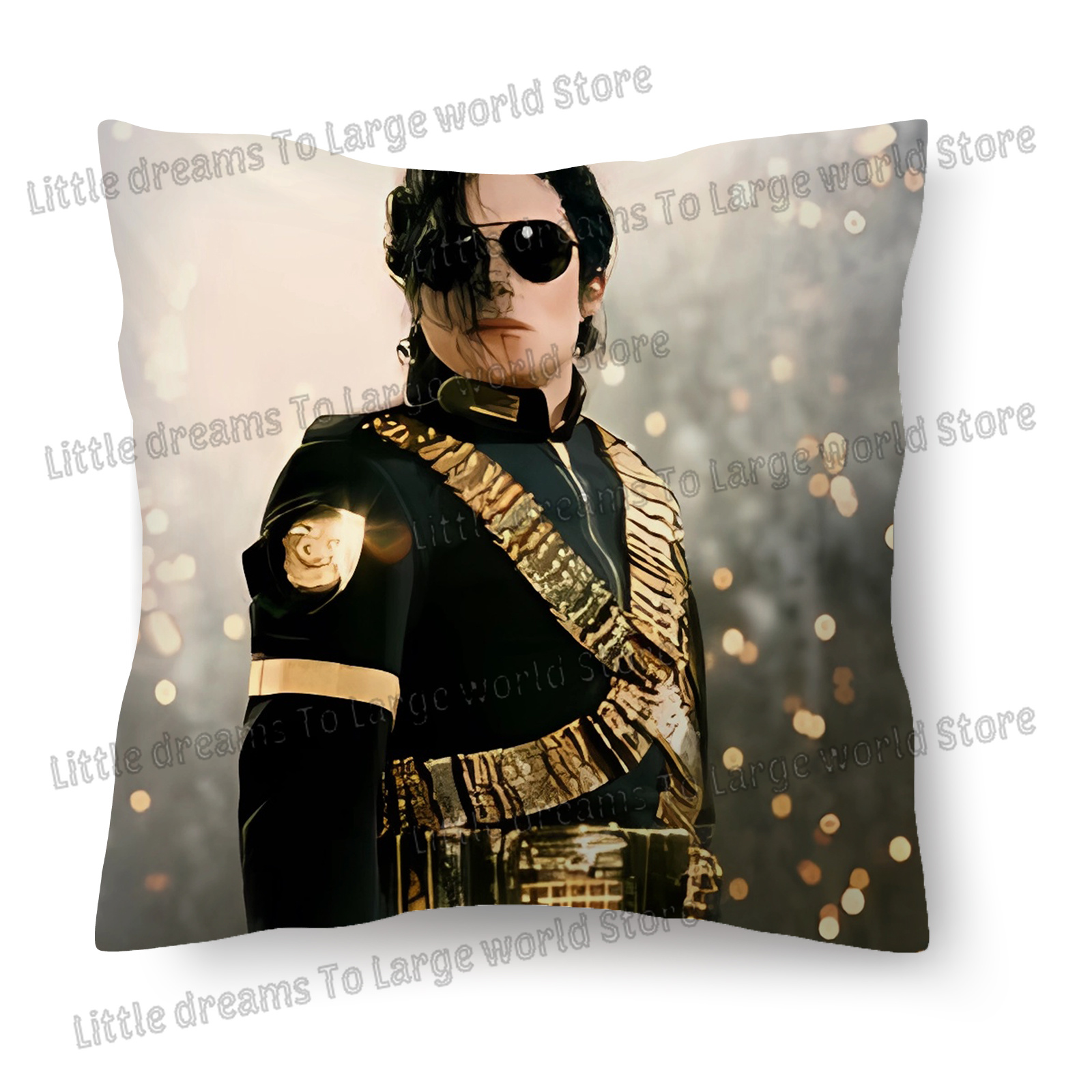 マイケル・ジャクソン枕カバー歌手 MJ 装飾 45 × 45 - Decorative Throw Pillow のレビューと価格
