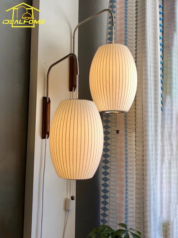 イタリアデザインのミニマリスト雰囲気シルクウォールランプLE - Home Decor Fabric のレビューと価格
