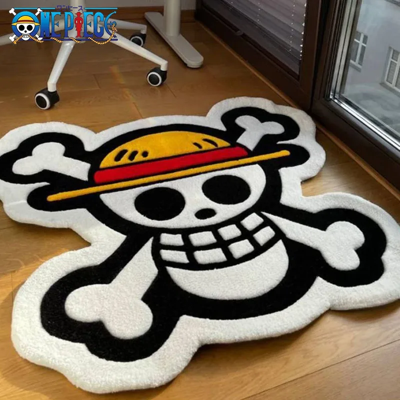 ワンピースカーペットアニメベッドサイドブランケットフロアマッ - Decorative Throw Pillow のレビューと価格