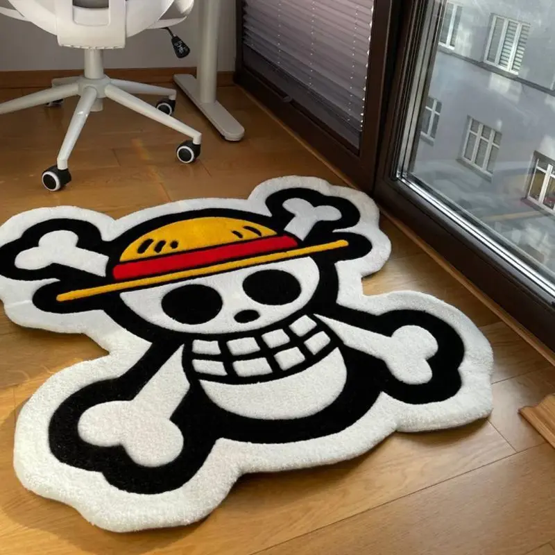 ワンピースカーペットアニメベッドサイドブランケットフロアマッ - Decorative Throw Pillow のレビューと価格