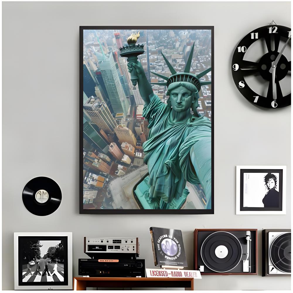 都市旅行キャンバスニューヨークポスターモダンウォールアート家 - Home Decor New York のレビューと価格