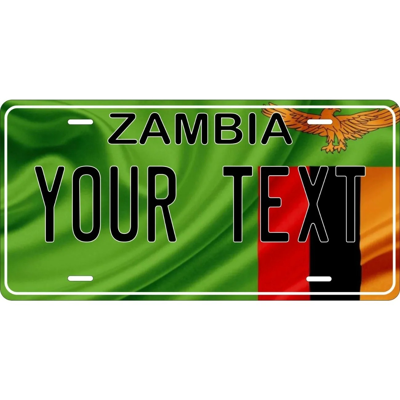 カスタムメイドのザンビア国旗ウェーブハンギングタグ、防水防塵 - Home Decor Zambia のレビューと価格