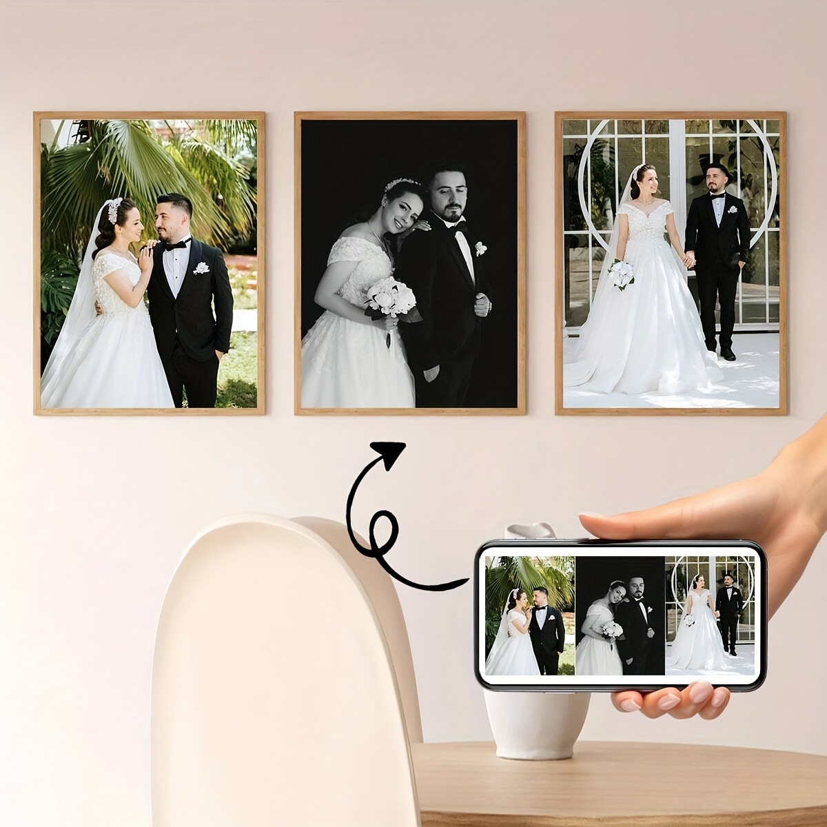 3枚セット カスタムスクエアキャンバスポスター パーソナライ - Home Decor Wall Pictures のレビューと価格