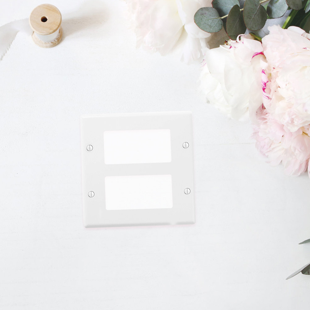 4個入りアメリカンデザインホワイトスイッチウォールプレートカ - Home Decor Outlet のレビューと価格